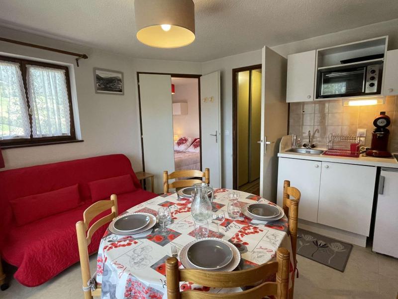 Skiverleih 2-Zimmer-Appartment für 4 Personen (A07) - Résidence Praz les Pistes - Praz sur Arly - Wohnzimmer