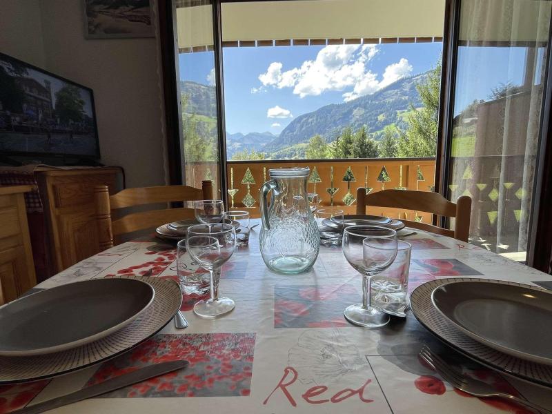 Ski verhuur Appartement 2 kamers 4 personen (A07) - Résidence Praz les Pistes - Praz sur Arly - Woonkamer