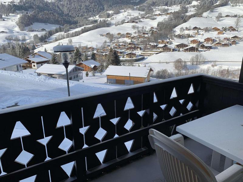 Ski verhuur Studio bergnis 4 personen (320-C15) - Résidence Praz les Pistes - Praz sur Arly - Terras