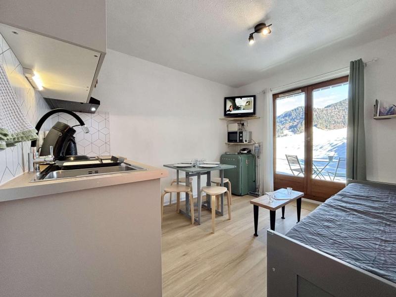 Skiverleih Studio Schlafnische 4 Personen (C09) - Résidence Praz les Pistes - Praz sur Arly - Wohnzimmer