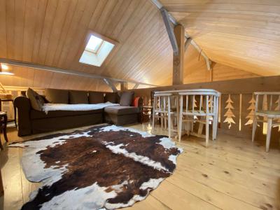 Аренда на лыжном курорте Апартаменты 5 комнат с мезонином 8 чел. (002) - Chalet le Pré Joli - Praz sur Arly - Салон