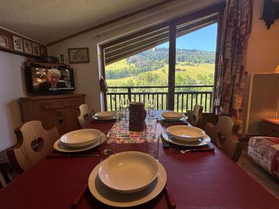 Rent in ski resort 2 room apartment 5 people (160) - Résidence Clos des Meurets - Praz sur Arly - Living room