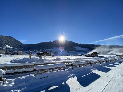 Location au ski Studio coin montagne 4 personnes (02E) - Résidence l'Orée des Pistes - Praz sur Arly - Extérieur hiver