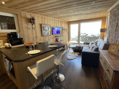 Ski verhuur Studio cabine 4 personen (D0H) - Résidence le Clos d'Arly - Praz sur Arly - Woonkamer