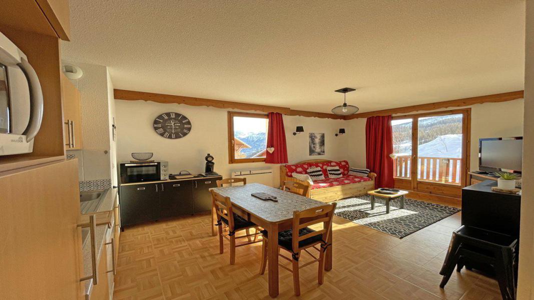Аренда на лыжном курорте Апартаменты 3 комнат 6 чел. (EC2) - Résidence Gentianes - Puy-Saint-Vincent - Салон