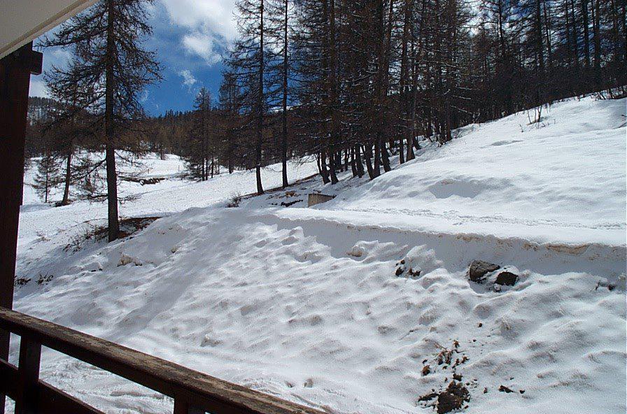 Location au ski Studio coin montagne 4 personnes (210) - Résidence le Sérac - Puy-Saint-Vincent - Terrasse