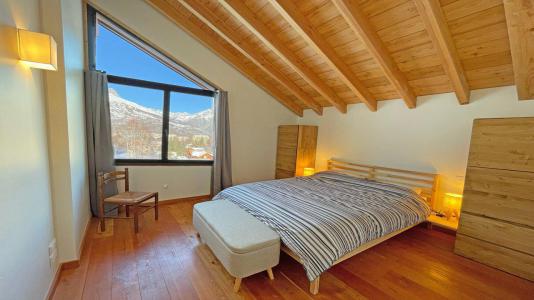 Rent in ski resort 5 room duplex chalet 12 people - Chalet Le Tou - Puy-Saint-Vincent - Bedroom