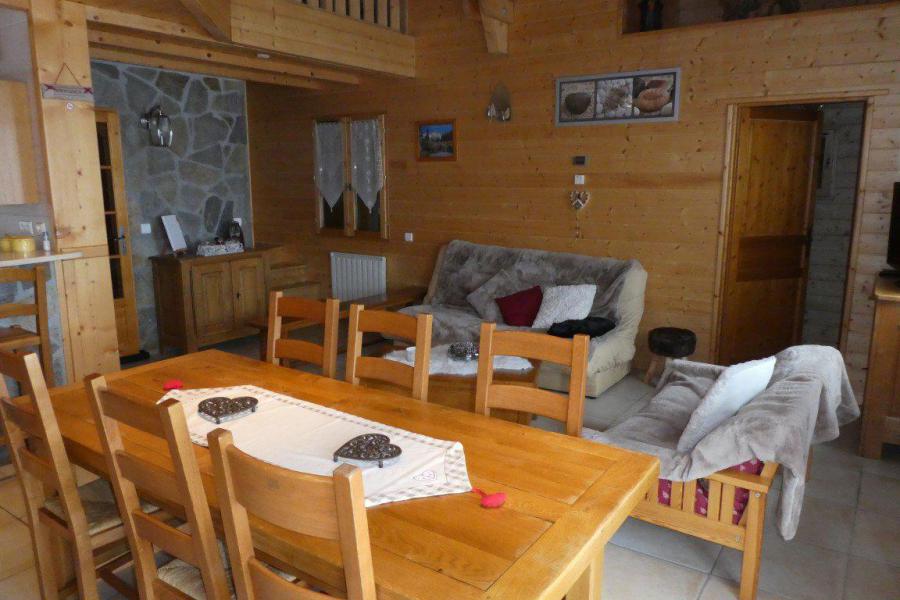 Rent in ski resort 5 room duplex chalet 12 people - Chalet Crocus - Réallon - Living room