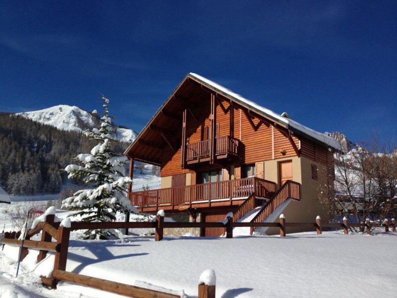 Location au ski Chalet duplex 5 pièces 12 personnes - Chalet Crocus - Réallon - Extérieur hiver