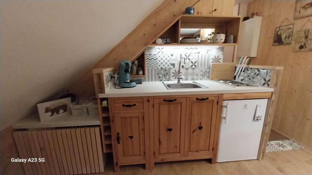 Location au ski Studio 3 personnes (230A) - Résidence Aurans - Réallon - Kitchenette