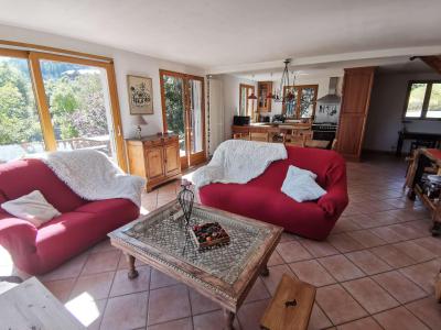 Rent in ski resort 8 room duplex chalet 18 people - Chalet Pra Prunier - Réallon - Living room