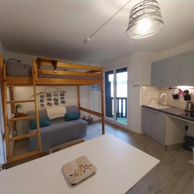 Soggiorno sugli sci Studio per 4 persone (114C) - Résidence Comète - Réallon - Soggiorno