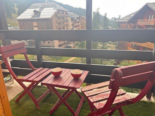 Rent in ski resort 2 room apartment 6 people (520-503) - Résidence Aldebaran - Risoul - Balcony