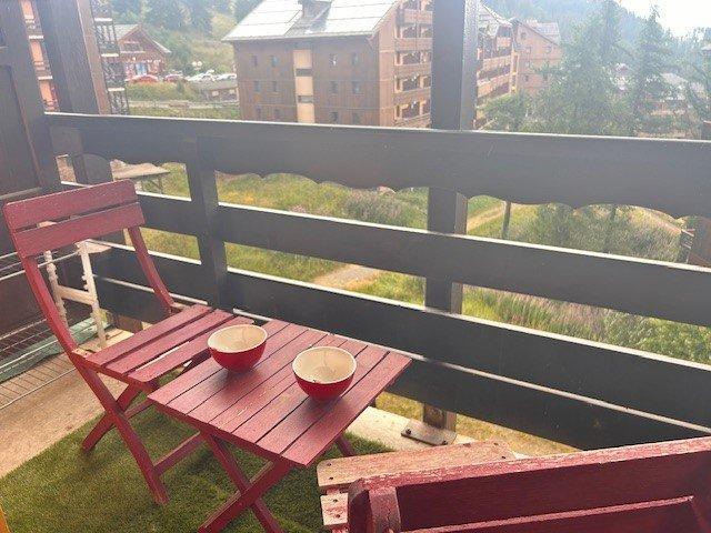 Location au ski Appartement 2 pièces 6 personnes (520-503) - Résidence Aldebaran - Risoul - Balcon