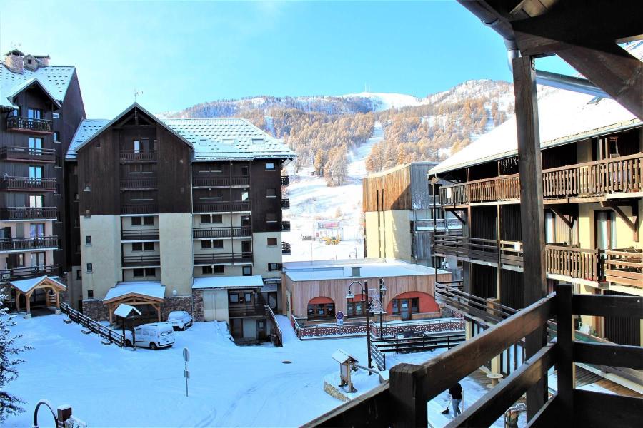 Location au ski Studio coin montagne 4 personnes (23B) - Résidence le Cristal B - Risoul - Balcon