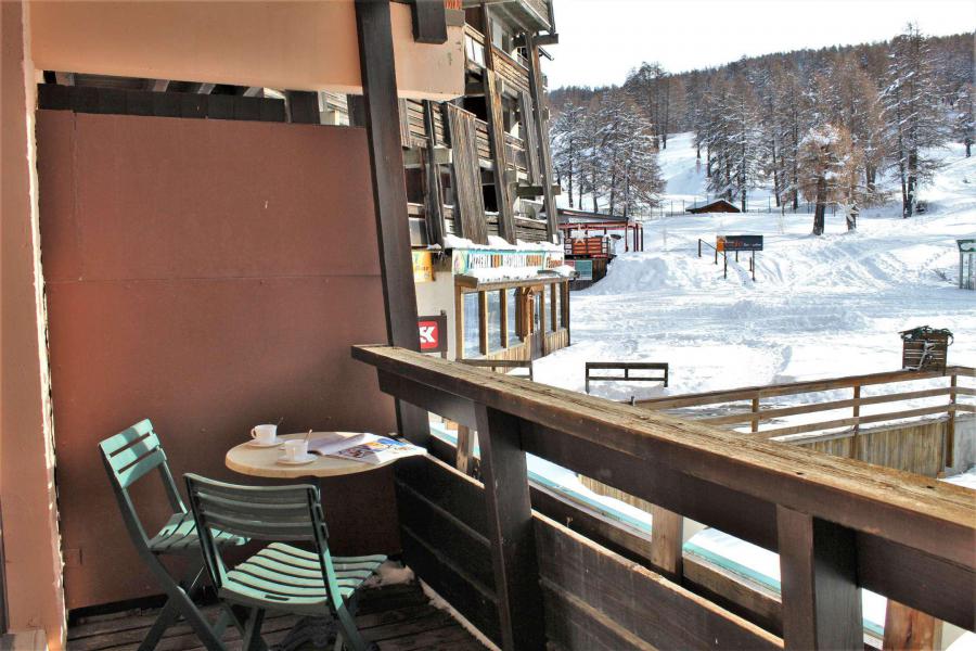 Location au ski Studio coin montagne 4 personnes (03) - Résidence le Petit Laus - Risoul - Terrasse