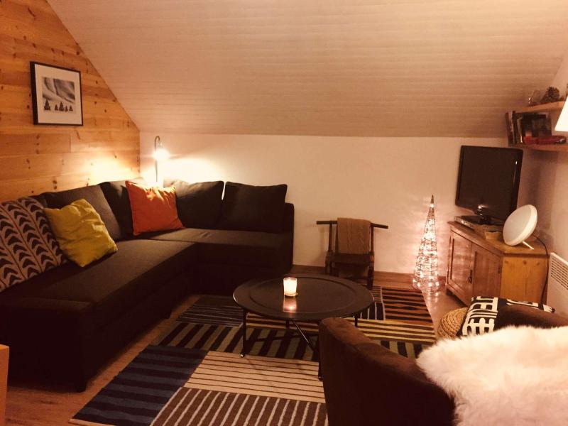 Ski verhuur Appartement 3 kamers 6 personen (116) - Résidence le Villaret I - Risoul - Woonkamer