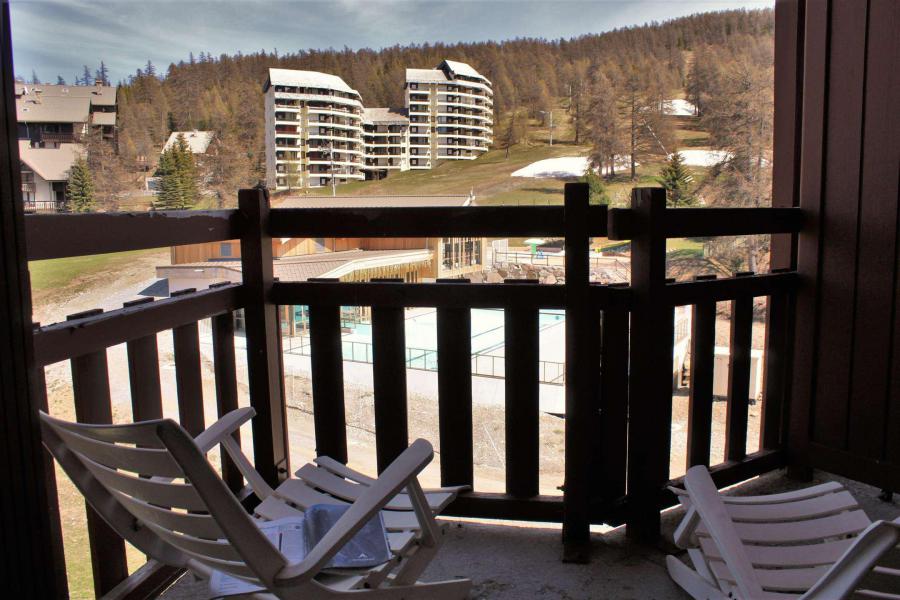 Rent in ski resort 2 room apartment 4 people (66II) - Résidence les Chabrières II - Risoul - Terrace