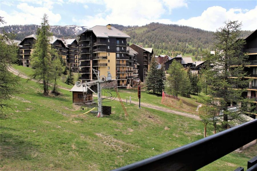 Ski verhuur Studio bergnis 4 personen (34A) - Résidence les Clématites A - Risoul - Balkon