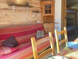 Rent in ski resort 2 room apartment sleeping corner 6 people (411D) - Résidence les Clématites D - Risoul - Living room