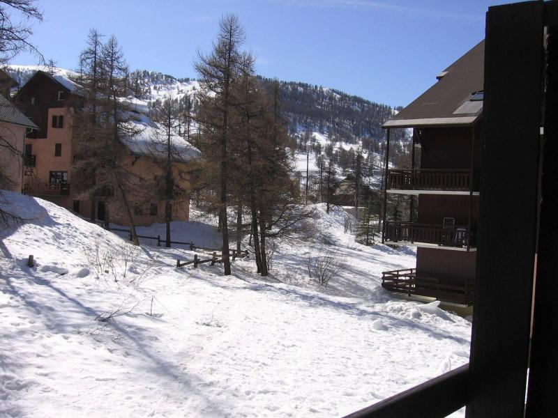 Location au ski Studio coin montagne 4 personnes (109) - Résidence les Crêtes - Risoul - Balcon