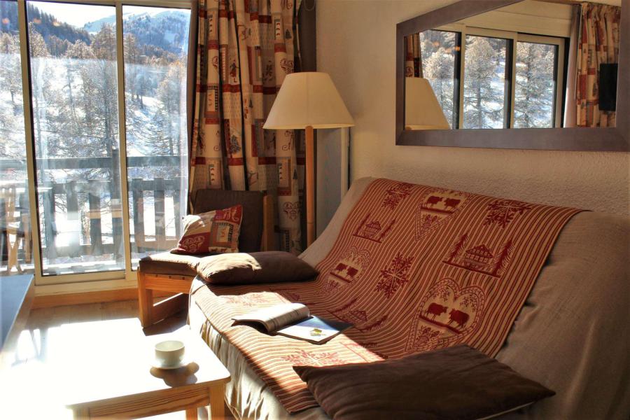 Ski verhuur Appartement 2 kamers 5 personen (54I) - Résidence les Florins I - Risoul - Woonkamer