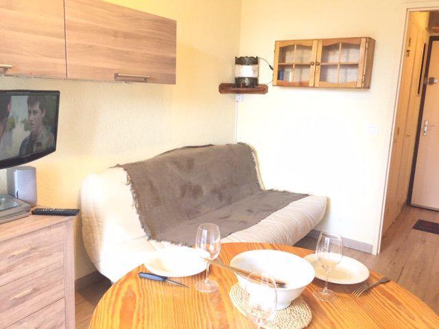 Rent in ski resort Studio cabin 4 people (26) - Résidence les Florins II - Risoul - Living room