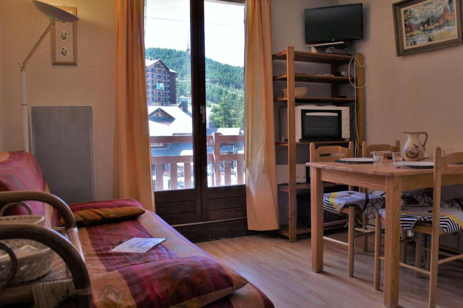 Ski verhuur Studio cabine 4 personen (263) - Résidence Soldanelles - Risoul - Woonkamer