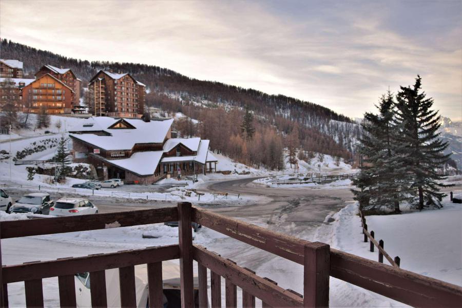 Location au ski Studio cabine 4 personnes (263) - Résidence Soldanelles - Risoul - Balcon