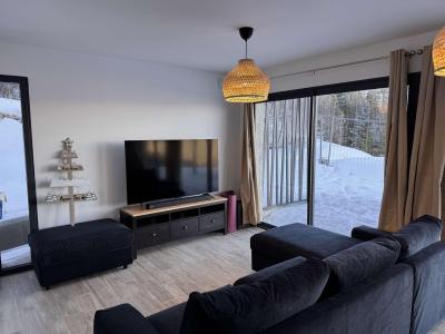 Skiverleih 4 Zimmer Maisonettewohnung für 8 Personen (1138) - La Résidence Terrasse de Risoul - Risoul - Wohnzimmer