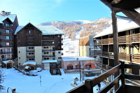 Ski verhuur Studio bergnis 4 personen (23) - Résidence le Cristal B - Risoul - Balkon