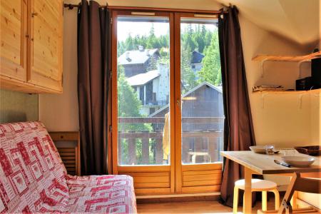 Ski verhuur Studio bergnis 4 personen (412D) - Résidence les Clématites D - Risoul - Woonkamer