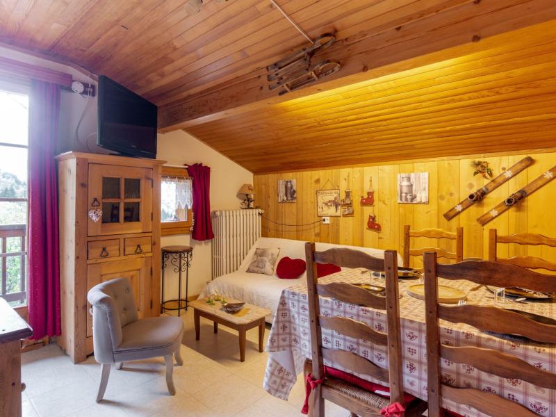 Rent in ski resort 2 room apartment 4 people (2) - A la Claire Fontaine - Saint Gervais - Living room