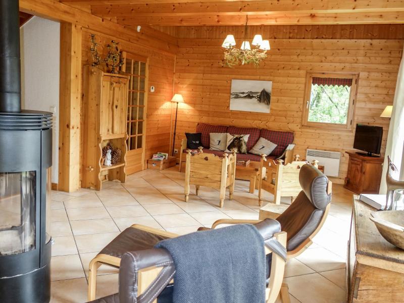 Ski verhuur Chalet 5 kamers 8 personen (1) - Du Bulle - Saint Gervais - Woonkamer