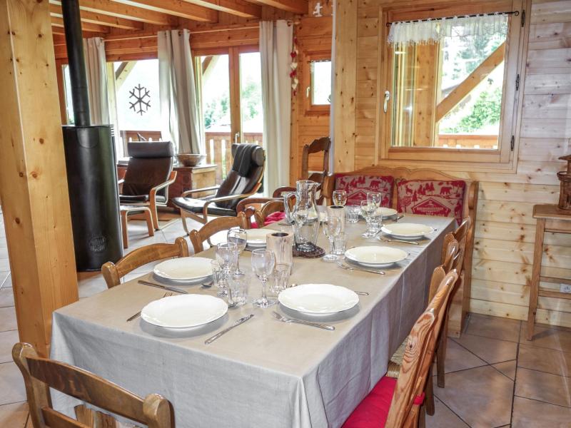 Ski verhuur Chalet 5 kamers 8 personen (1) - Du Bulle - Saint Gervais - Woonkamer