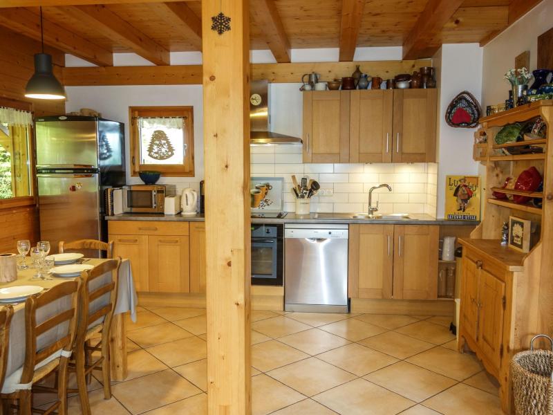 Ski verhuur Chalet 5 kamers 8 personen (1) - Du Bulle - Saint Gervais - Woonkamer