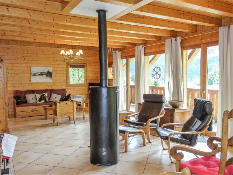 Ski verhuur Chalet 5 kamers 8 personen (1) - Du Bulle - Saint Gervais - Woonkamer