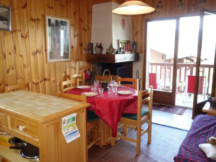 Ski verhuur Appartement 3 kamers 6 personen (5) - La Coupe de Cristal - Saint Gervais - Woonkamer