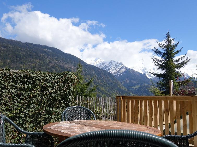 Rent in ski resort 3 room chalet 4 people (2) - Le Clos Alpin - Saint Gervais - Terrace