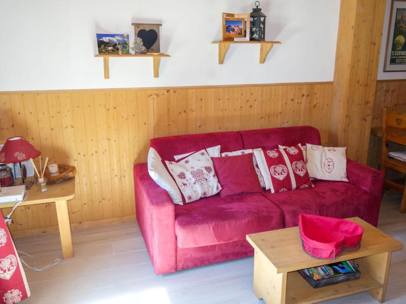 Ski verhuur Chalet 3 kamers 4 personen (2) - Le Clos Alpin - Saint Gervais - Woonkamer