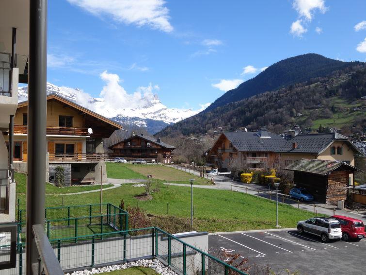 Wynajem na narty Apartament 3 pokojowy 6 osób (1) - Le Clos de la Fontaine - Saint Gervais - Taras