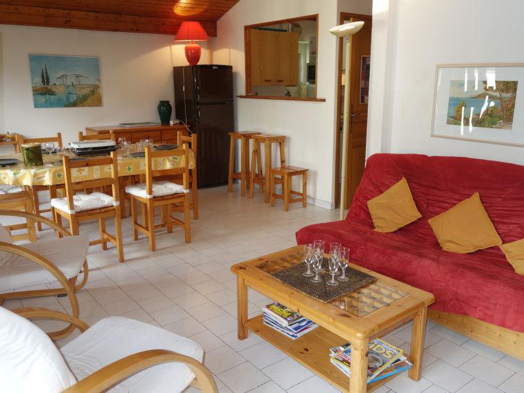 Ski verhuur Appartement 4 kamers 8 personen (1) - Le Martagon - Saint Gervais - Woonkamer