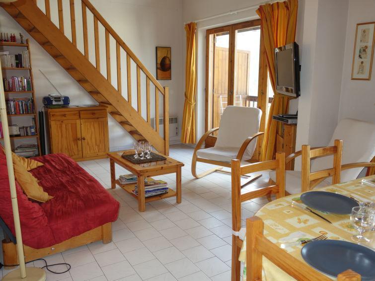 Ski verhuur Appartement 4 kamers 8 personen (1) - Le Martagon - Saint Gervais - Woonkamer