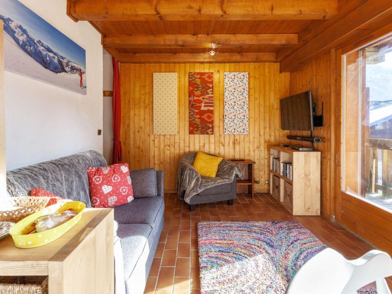 Ski verhuur Appartement 2 kamers 4 personen (9) - Les Grets - Saint Gervais - Woonkamer