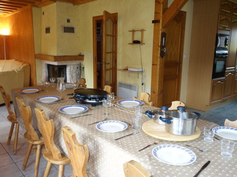 Ski verhuur Chalet 5 kamers 12 personen (1) - Mendiaux - Saint Gervais - Woonkamer