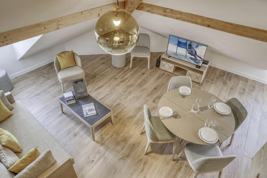 Rent in ski resort Studio 2 people (406) - Résidence Gallery Mont Blanc - Saint Gervais - Living room