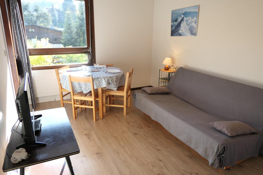 Ski verhuur Appartement 1 kamers 4 personen (SG011) - Résidence Le Castel Des Roches A - Saint Gervais - Woonkamer