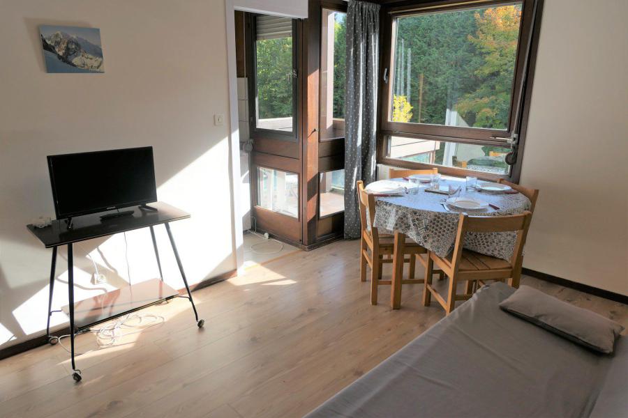 Ski verhuur Appartement 1 kamers 4 personen (SG011) - Résidence Le Castel Des Roches A - Saint Gervais - Woonkamer