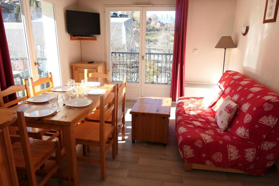 Skiverleih 2-Zimmer-Holzhütte für 6 Personen (104) - Résidence le Grand Panorama - Saint Gervais - Wohnzimmer