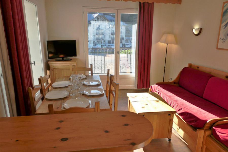 Skiverleih 3-Zimmer-Appartment für 6 Personen (105) - Résidence le Grand Panorama - Saint Gervais - Wohnzimmer